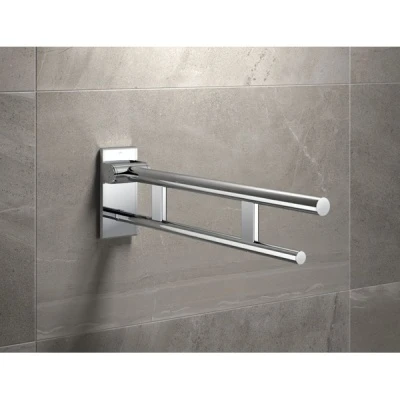 System 900 Duo Hinged Support Rail - Polished Chrome 2 System 900 Duo Hinged Support Rail - Polished Chrome - Image 2