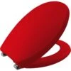 Bemis Care Visual Assist Toilet Seat - Assistive Red