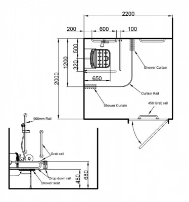 Luxury Concealed Valve Doc M Shower Pack With Slimline Seat 2 Luxury Concealed Valve Doc M Shower Pack With Slimline Seat - Image 2