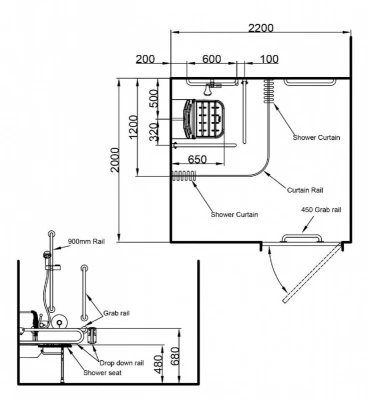 Luxury Exposed Valve Doc M Shower Pack With Slimline Seat 2 Luxury Exposed Valve Doc M Shower Pack With Slimline Seat - Image 2