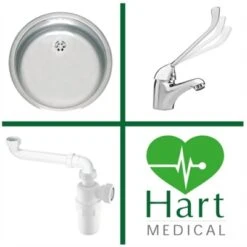HART Compact Round Dental Sink Pack