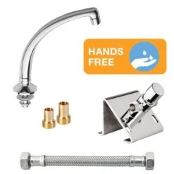 HART Exposed Foot Flow Control And Washroom Swivel Spout Set | Foot Control Handwashing
