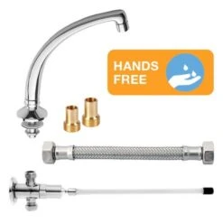 HART Knee Operated Tap Set With Washroom Swivel Spout