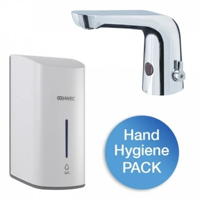 HART Bristan S4 Temperature Adjustable Sensor Tap With Genwec Sensor Soap Dispenser 1 HART Bristan S4 Temperature Adjustable Sensor Tap With Genwec Sensor Soap Dispenser