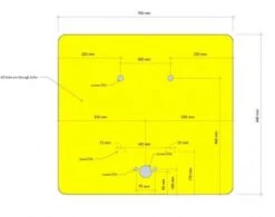HART Medic Line Easy-Fit Half Height IPS Unit - Blue & White -Bathroom Supplies Store IPS20Pre drilled20Blue20Panels2033