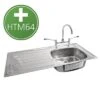 Pland '1030' HTM64 (sanitary Assemblies) Compliant Hospital Sink With Drainer