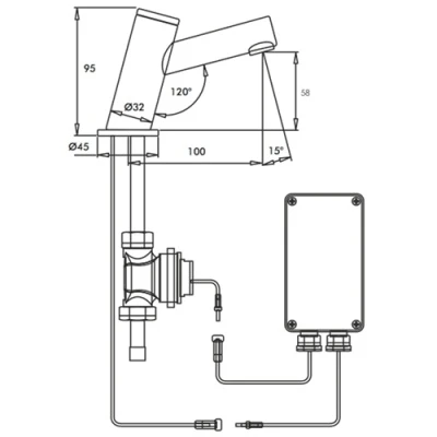 Inta LED Touch Electronic Basin Tap 2 Inta LED Touch Electronic Basin Tap - Image 2