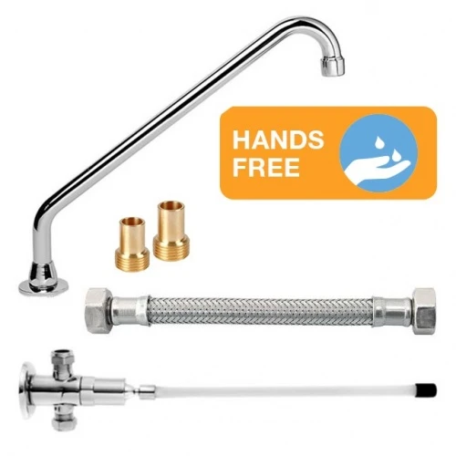 HART Knee Operated Tap Set With Long Reach Swivel Spout | Knee Control Handwashing 1 HART Knee Operated Tap Set With Long Reach Swivel Spout | Knee Control Handwashing