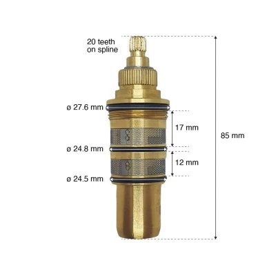 Replacement Compact Thermostatic Cartridge & Handle 4 Replacement Compact Thermostatic Cartridge & Handle - Image 4