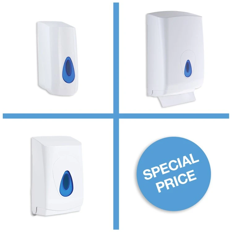 Nymas Soap, Toilet & Towel Dispenser Pack 1 Nymas Soap, Toilet & Towel Dispenser Pack