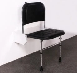 Black Padded Doc M Shower Seat With Legs