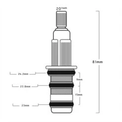 Unknown Sedal Mini Replacement Thermostatic Shower Cartridge 8 Unknown Sedal Mini Replacement Thermostatic Shower Cartridge -Bathroom Supplies Store Sedal Mini Thermostatic Shower Cartridge 24mm Diameter3