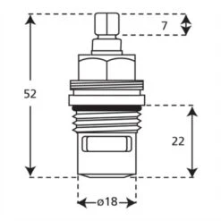 Unknown Standard Quarter Turn Valves For Kitchen & Bathroom Taps 5 Unknown Standard Quarter Turn Valves For Kitchen & Bathroom Taps -Bathroom Supplies Store Standard half inch quarter turn ceramic disk tap valves2