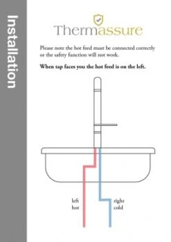HART Thermassure 'Anti-Scald' Designer Kitchen Mixer Tap -Bathroom Supplies Store Thermasafe20 Designer Kitchen Tap32