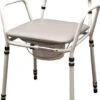 Essex Height Adjustable Commode Chair - Grey