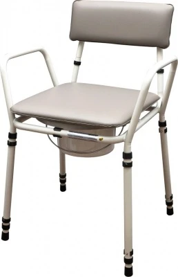 Essex Height Adjustable Commode Chair - Grey 1 Essex Height Adjustable Commode Chair - Grey