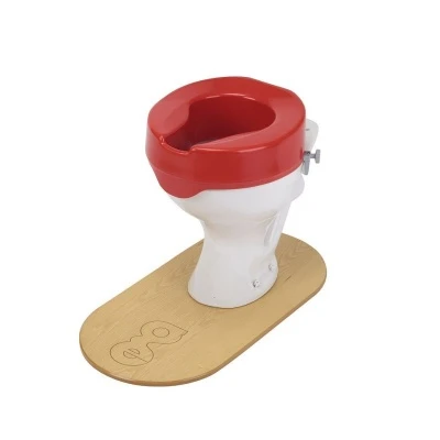 Ashby Easy Fit Raised Toilet Seat - 50mm (2") Height Seat - Red 2 Ashby Easy Fit Raised Toilet Seat - 50mm (2") Height Seat - Red - Image 2