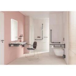 HEWI Universal Bath Chair - Black 5 HEWI Universal Bath Chair - Black -Bathroom Supplies Store hewi bath chair black2 2