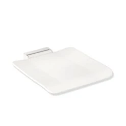 System '900' Mobile Hinged Shower Seat - Matt White