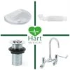 HART The Wall Fitted Nurses Handwash Pack - Premium Dualflow Tap
