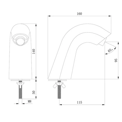 Hart UT03 Touchless Sensor Tap 2 Hart UT03 Touchless Sensor Tap - Image 2