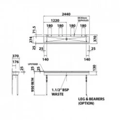 'Non Surgical' Use Scrub Up Wash Trough | Pland Madeira Wash Trough -Bathroom Supplies Store madiera trough p3