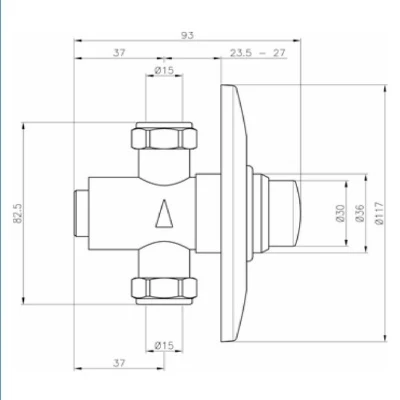 Hart Timed Flow Shower Control - Concealed 2 Hart Timed Flow Shower Control - Concealed - Image 2