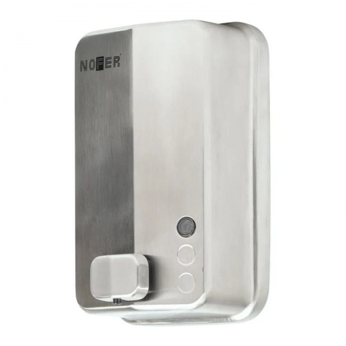 Nofer Brushed Stainless Steel Commercial Soap Dispenser 1 Nofer Brushed Stainless Steel Commercial Soap Dispenser