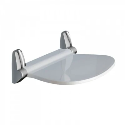 Sound Wall Fitted Shower Seat With Chrome Hinges 1 Sound Wall Fitted Shower Seat With Chrome Hinges